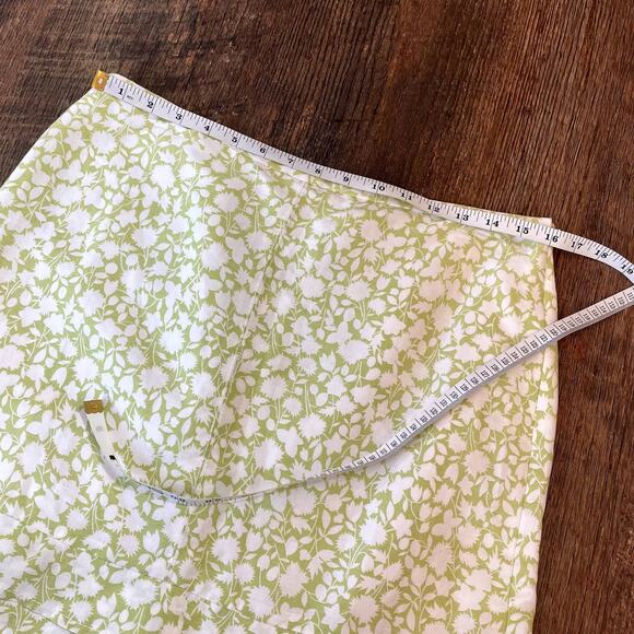 Ann Taylor LOFT Size 12P Skirt NEW Petite Linen Floral Cottagecore Flounce Hem - Picture 8 of 16